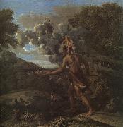 Poussin, Blind Orion Searching for the Rising Sun